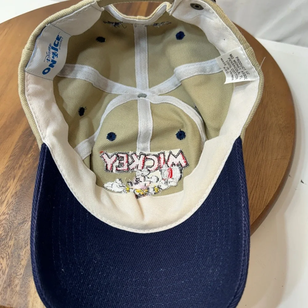 Vintage Mickey Mouse Hat Cap Disney on Ice Dad Strapback Adjustable Adult R.O.C.